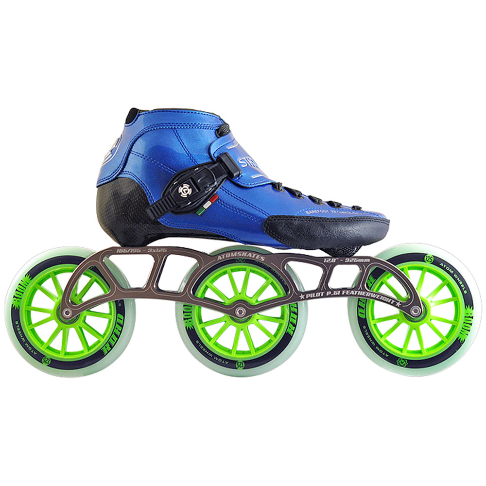Inline Skate Wheels Outdoor Speed Skating Wheels Accessory Black/Blue/Red 