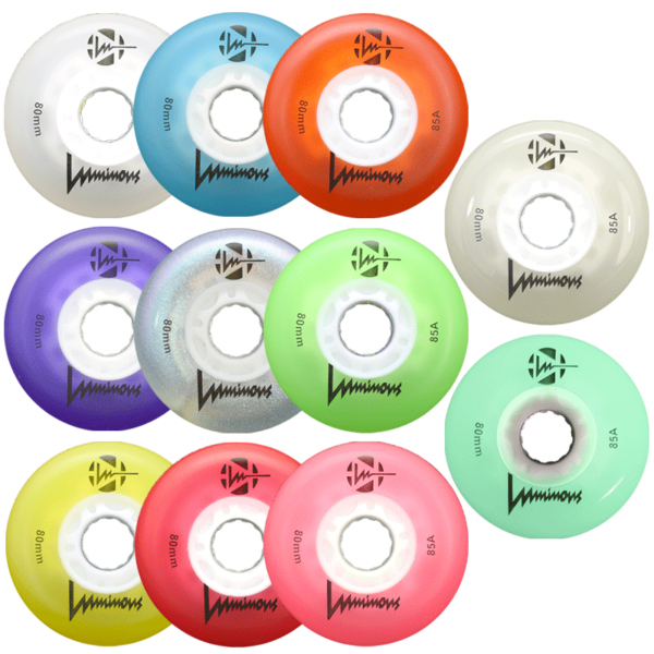 Luminous LED Inline Wheels (4-pack)