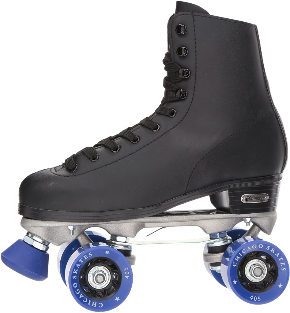 Chicago Men's Classic Roller Skates Premium Black Quad Rink Skates