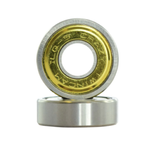 8MM ILQ9 GOLD TWINCAM BEARINGS by Crazy Skates