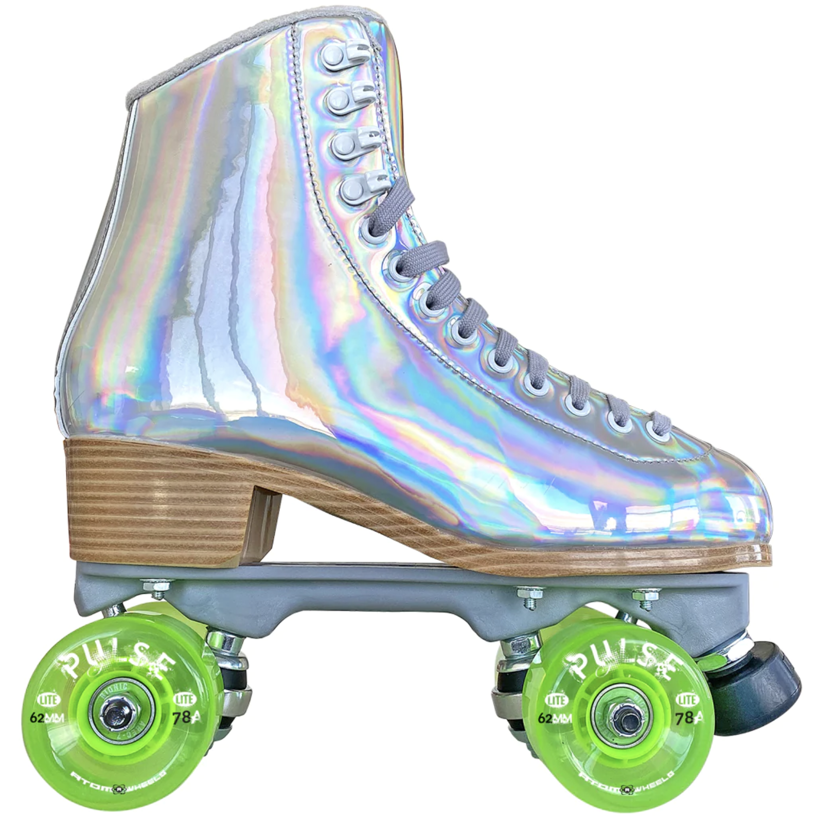 Rose Gold Holographic Vegan Impala Roller Skates