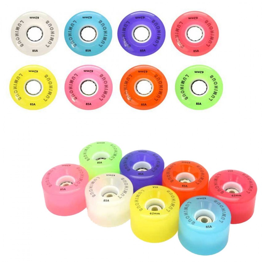 Luminous LED Quad Light Up Skate Wheels